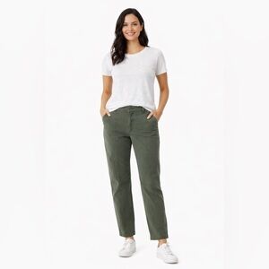 LOFT Green Chinos Relaxed Fit Cotton Blend